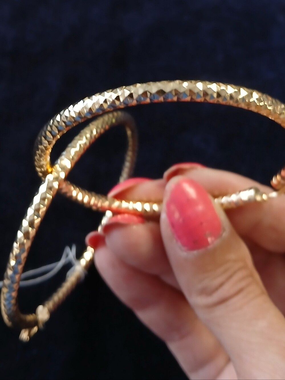 Gold Large Hoops - Picture 5 of 11
